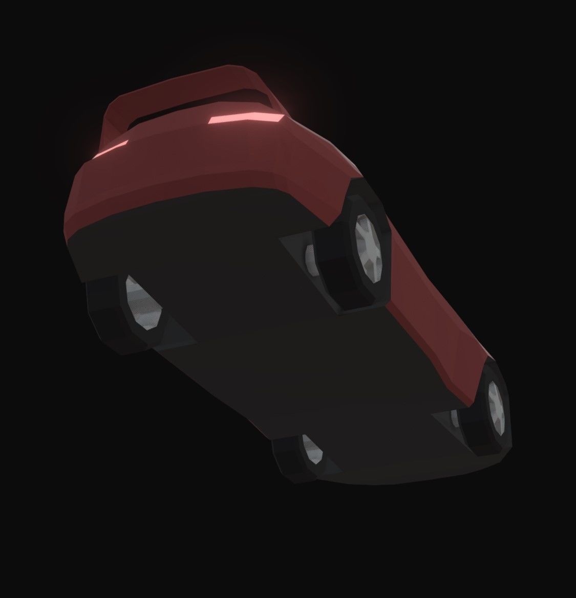 Supra Low Poly sports car Low-poly 3D model_4