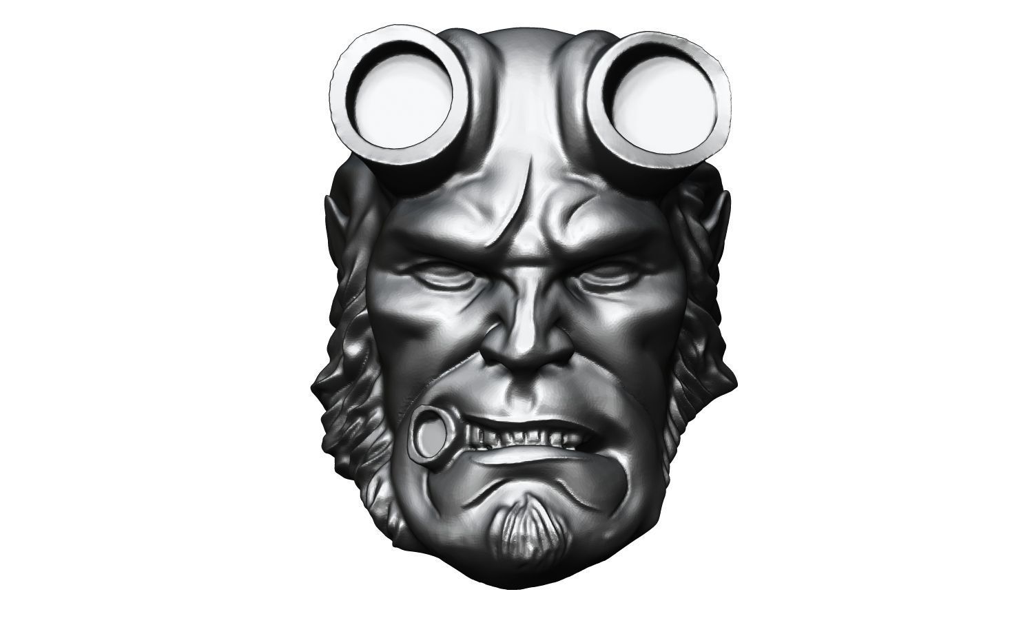 Hellboy Ring 3D print model_1