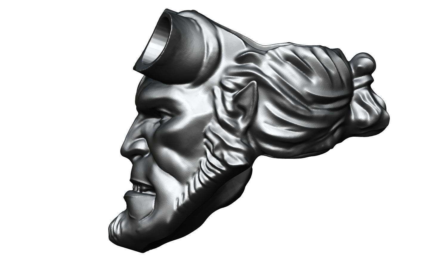 Hellboy Ring 3D print model_4