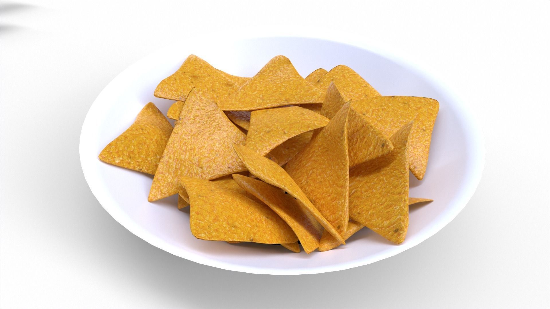 Nacho Chips Low-poly 3D model_1