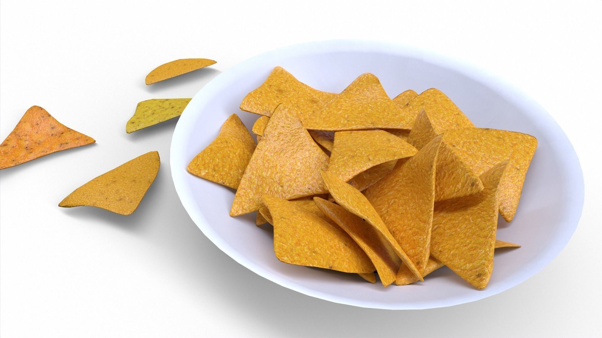 Nacho Chips Low-poly 3D model_2