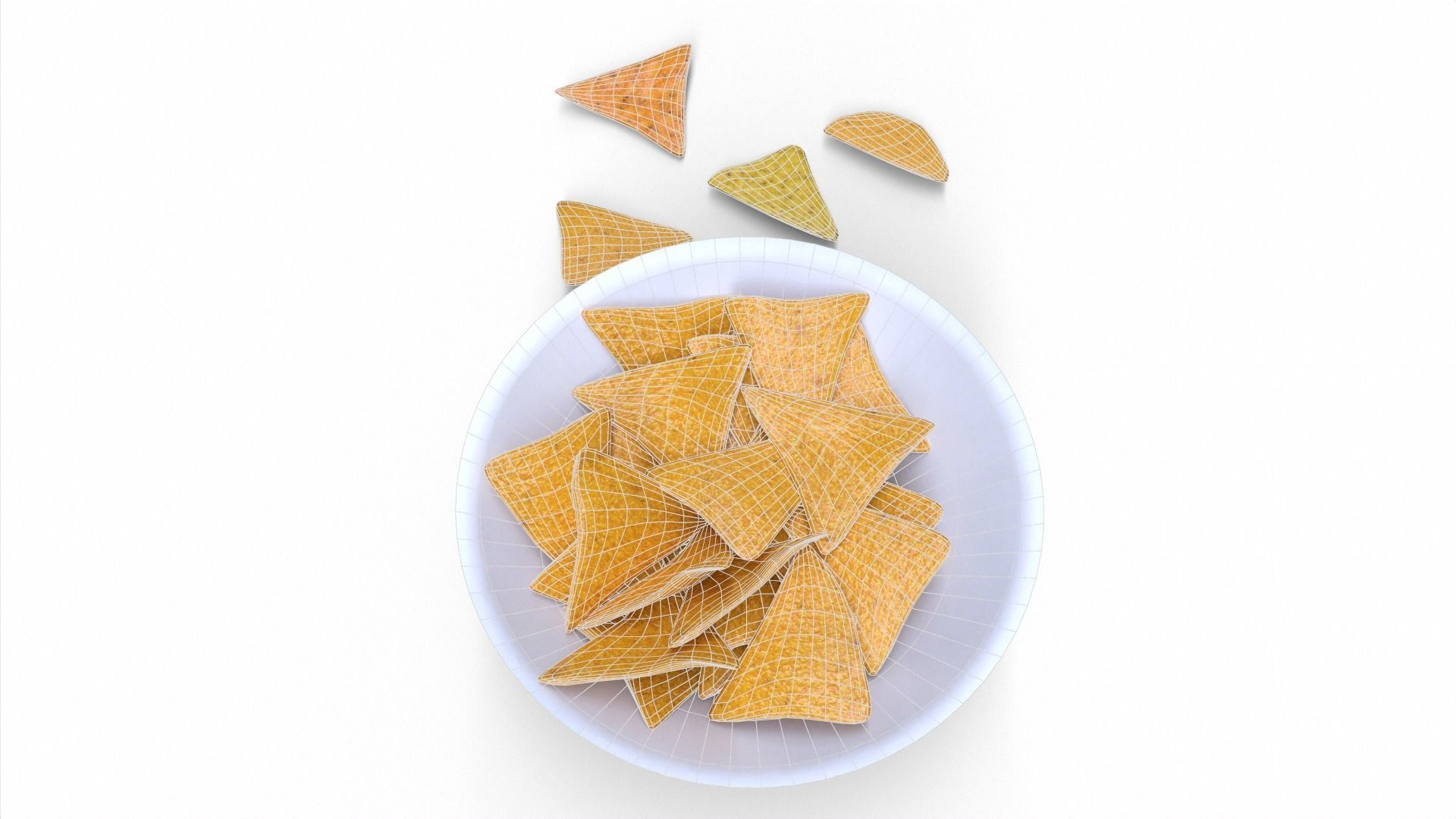 Nacho Chips Low-poly 3D model_15