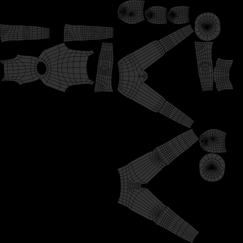 Cartoon Girl - Fully RIgged 3D model_35