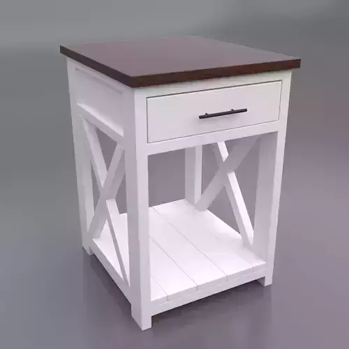 White end table