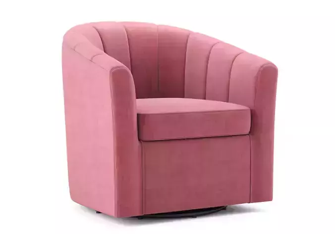 Prospect Performance Velvet Swivel Armchair