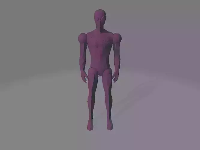 spiderman low poly articulated