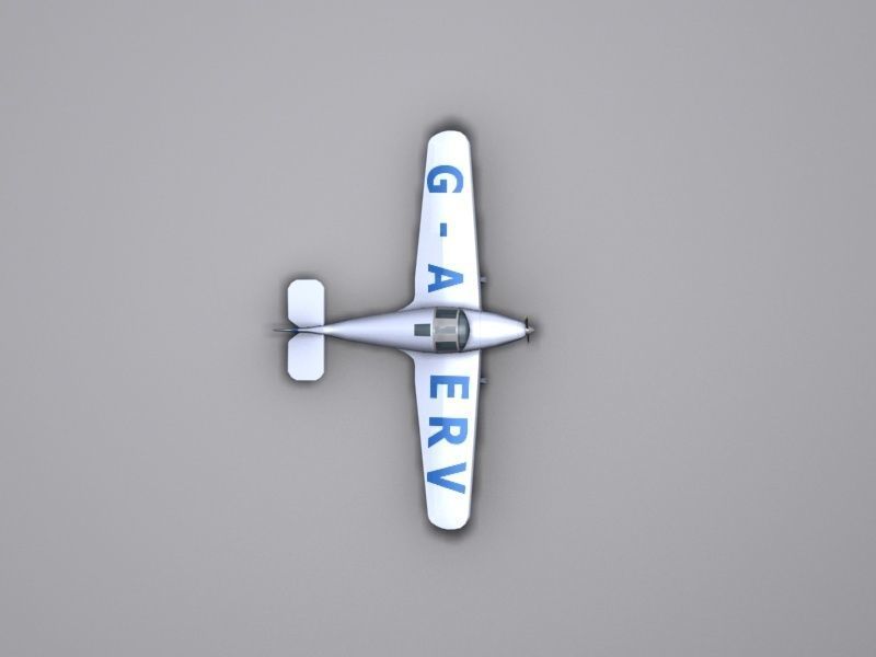 Miles-Whitney-Straight airplane Low-poly 3D model_11