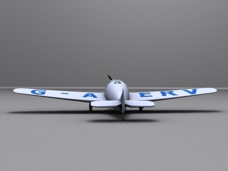 Miles-Whitney-Straight airplane Low-poly 3D model_3