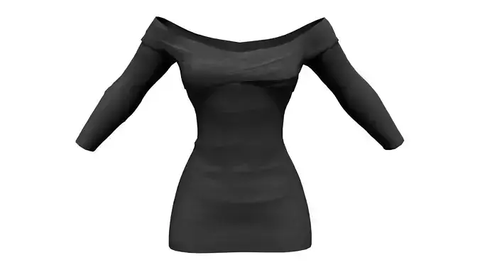 Off Shoulder Cross Front Dress