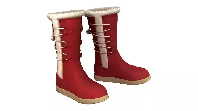 Womens Winter Lace Up Snow Boots With Fur