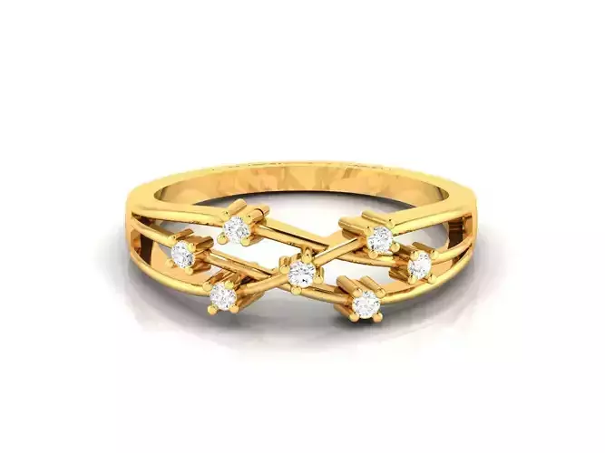Women Solitaire Ring 3dm stl Render Detail