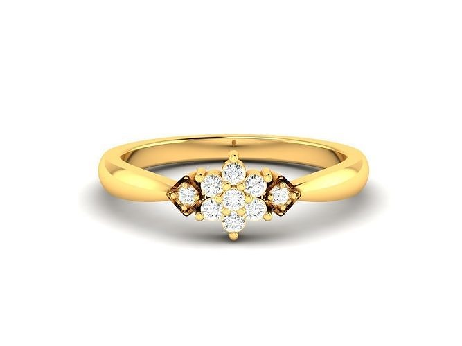 Women Solitaire Ring 3dm stl Render Detail 3D print model