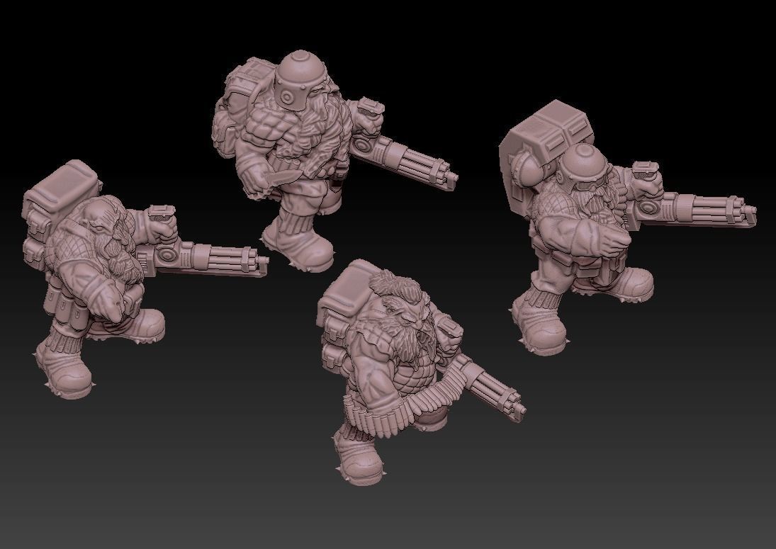 SPACE NANETTI GATLING GUN Squod 3D print model_5