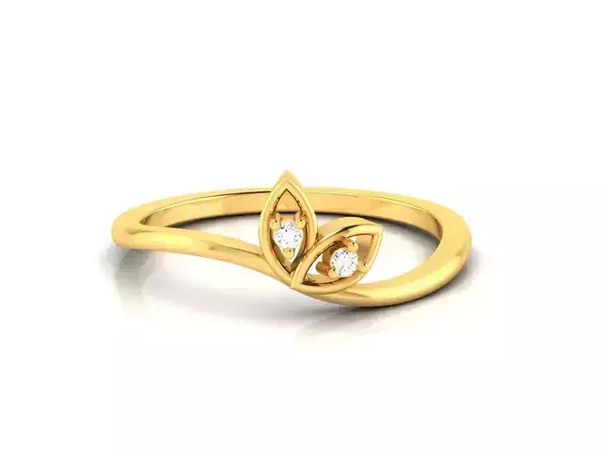 Women Solitaire Ring 3dm stl Render Detail