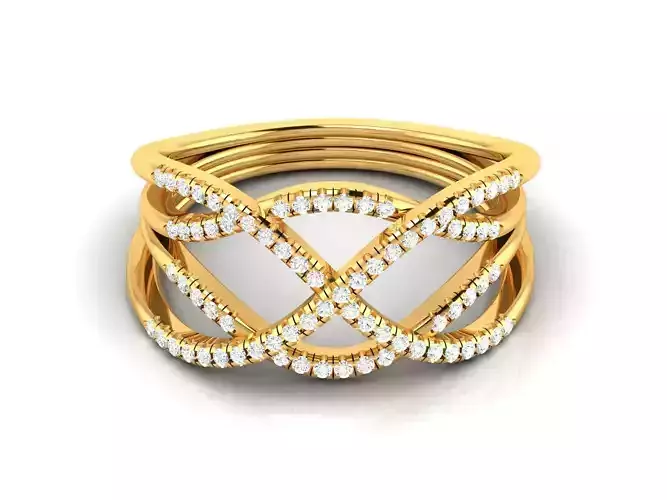 Women Solitaire Ring 3dm stl Render Detail