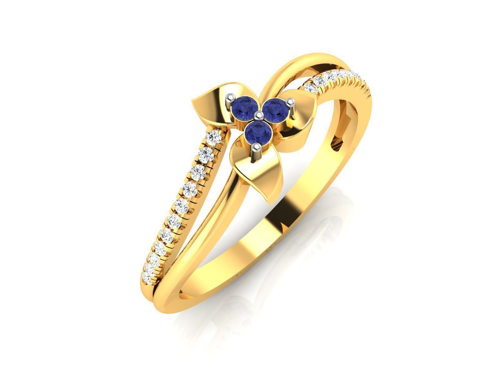 Women Solitaire Ring 3dm stl Render Detail 3D print model_4