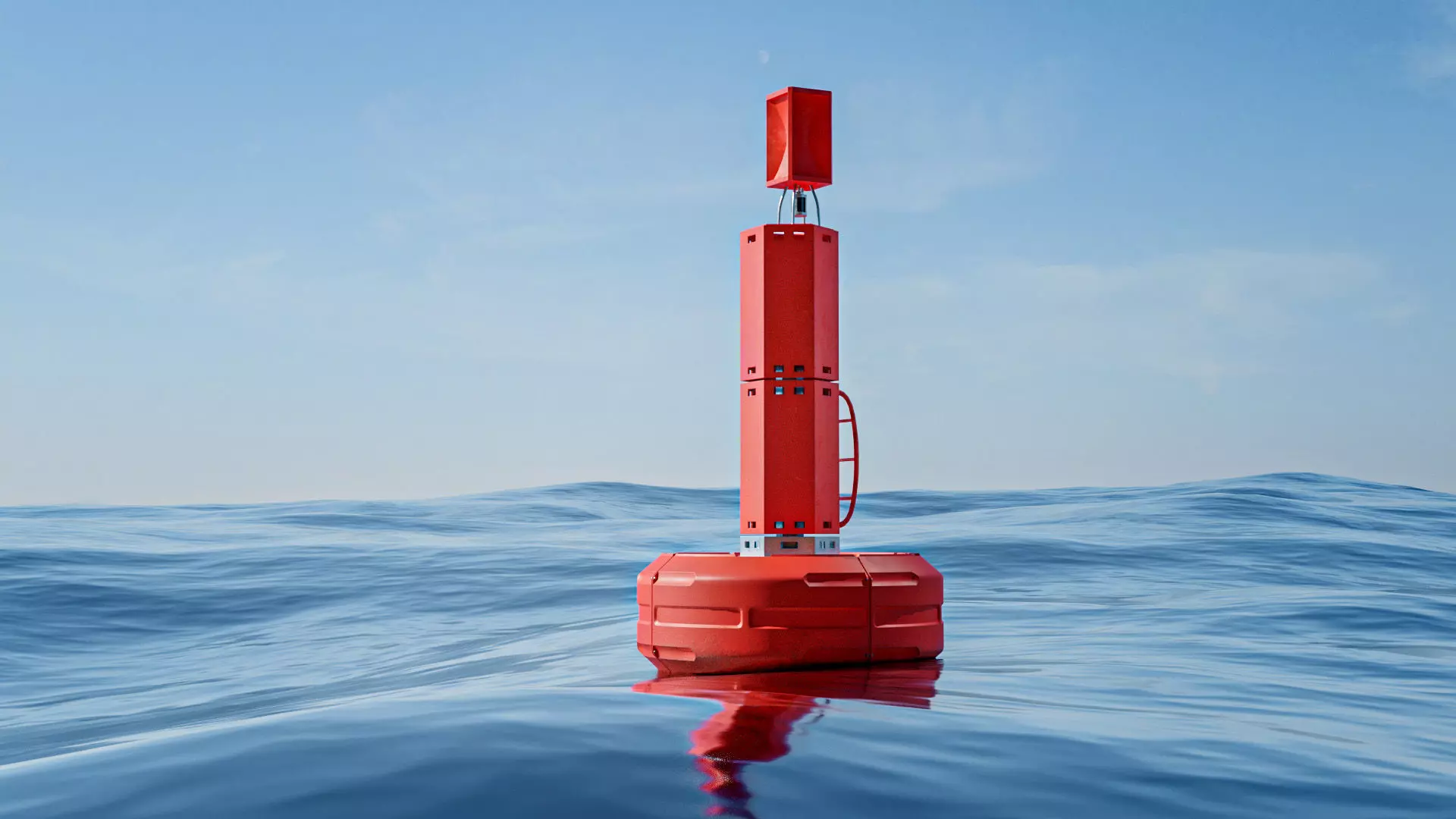 3000 Lateral Buoy Sea Mark Free 3D model_0