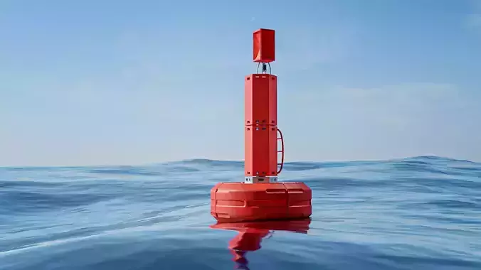 3000 Lateral Buoy Sea Mark Free 3D model