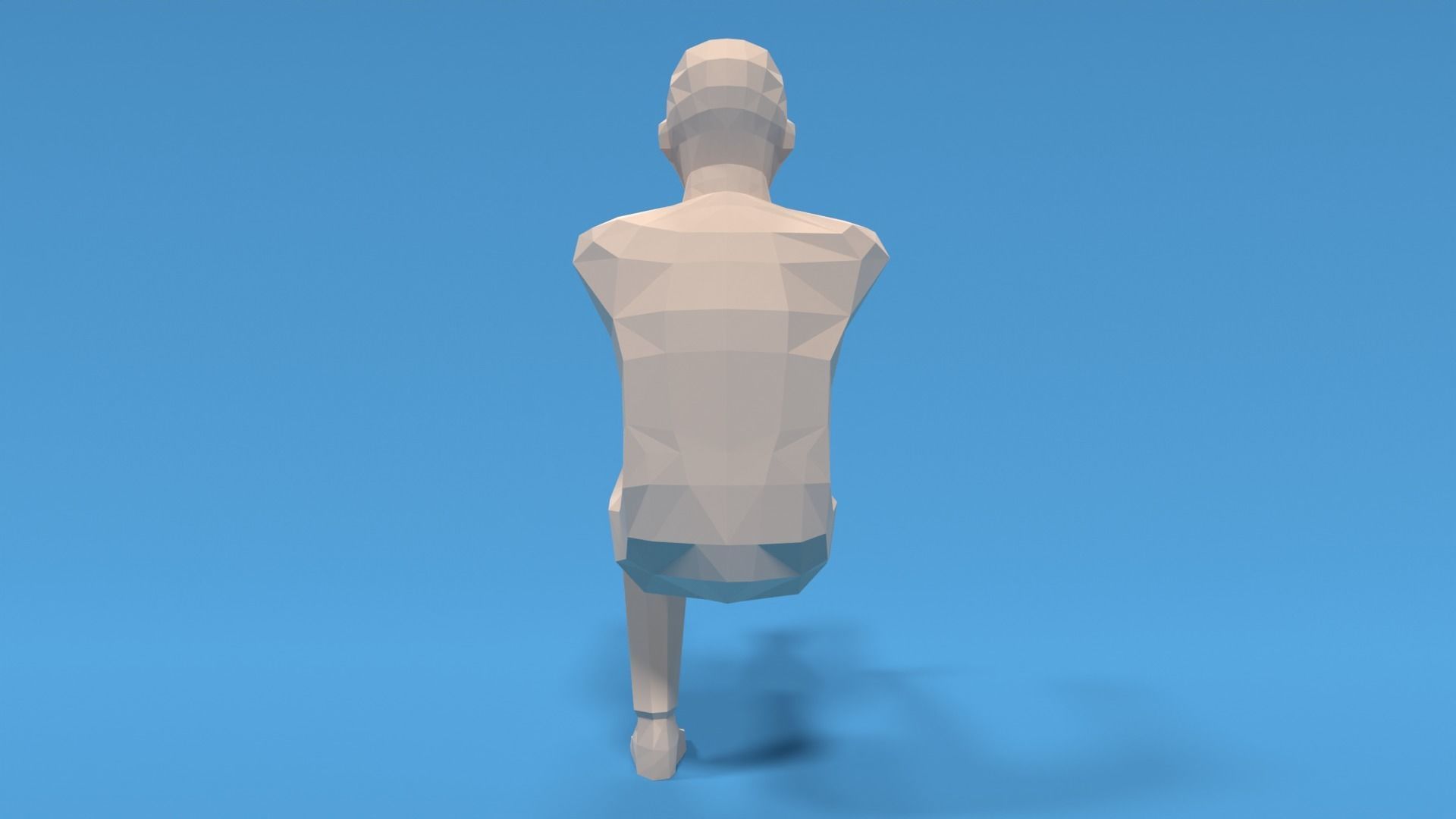 Low Poly Kid Pistol Squat Low-poly 3D model_3