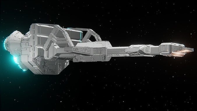 Space Cargo Freighter  Free 3D model