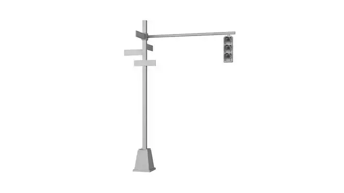 Traffic Light with Sign