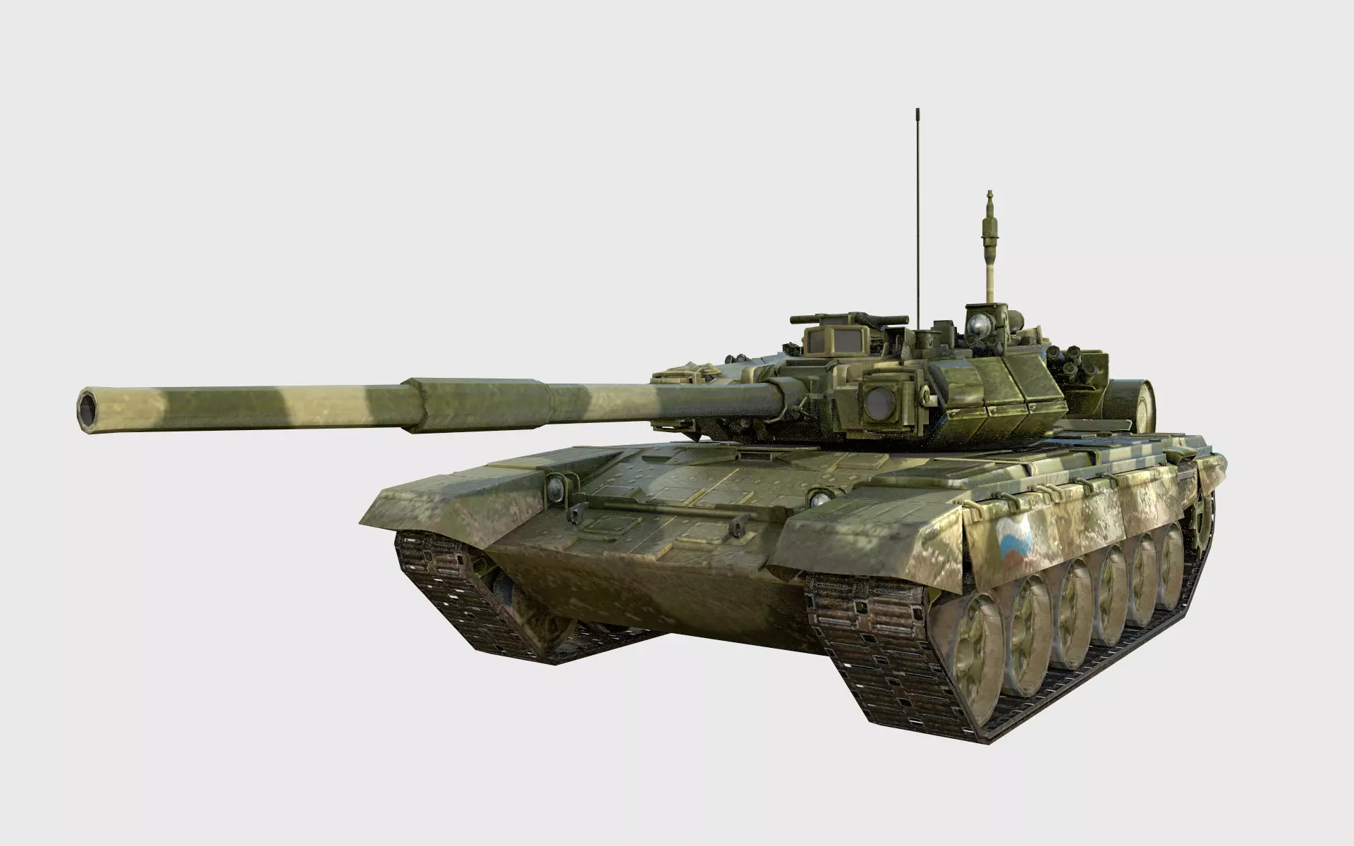 T90A Tank  Free low-poly 3D model_0