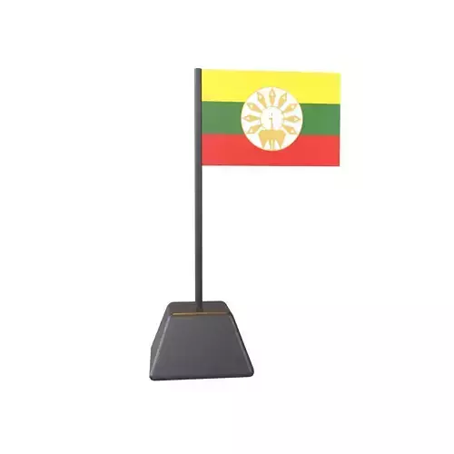 Flag of the State of Burma Stylized version v1 001