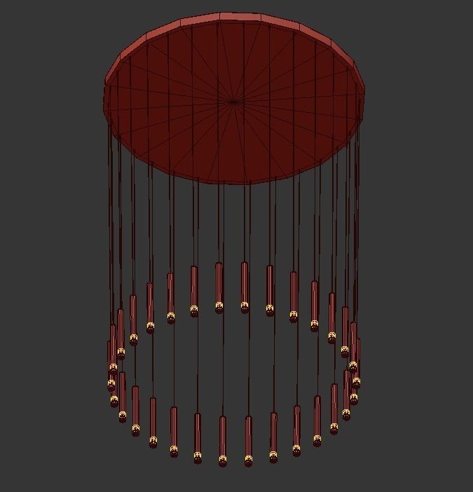 GROK chandelier 3D model_3