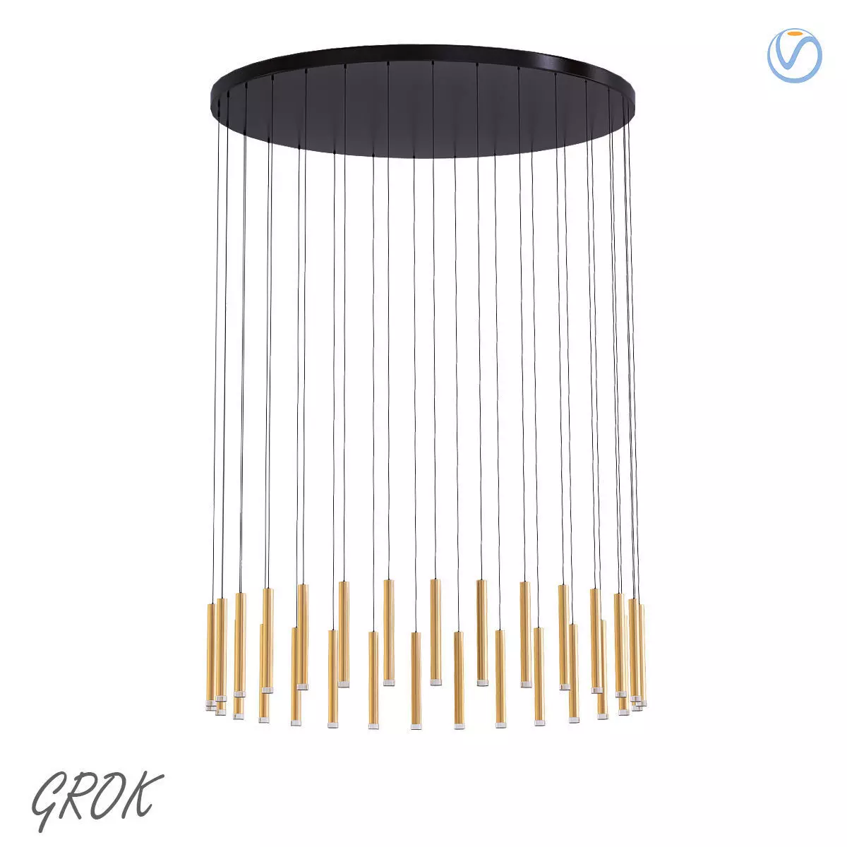 GROK chandelier 3D model_0