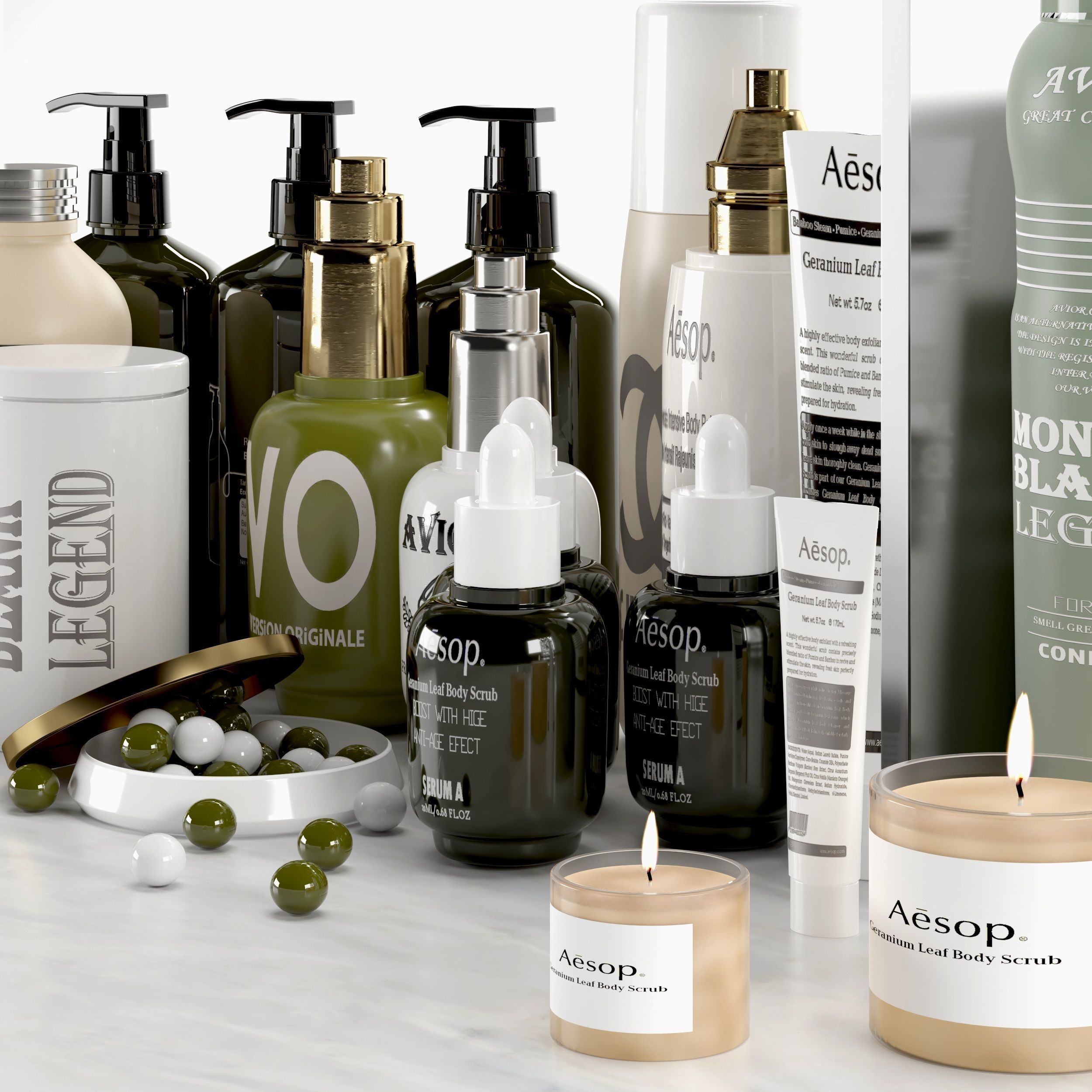 bathroom-accessories-set-1 beauty stand 3D model_2