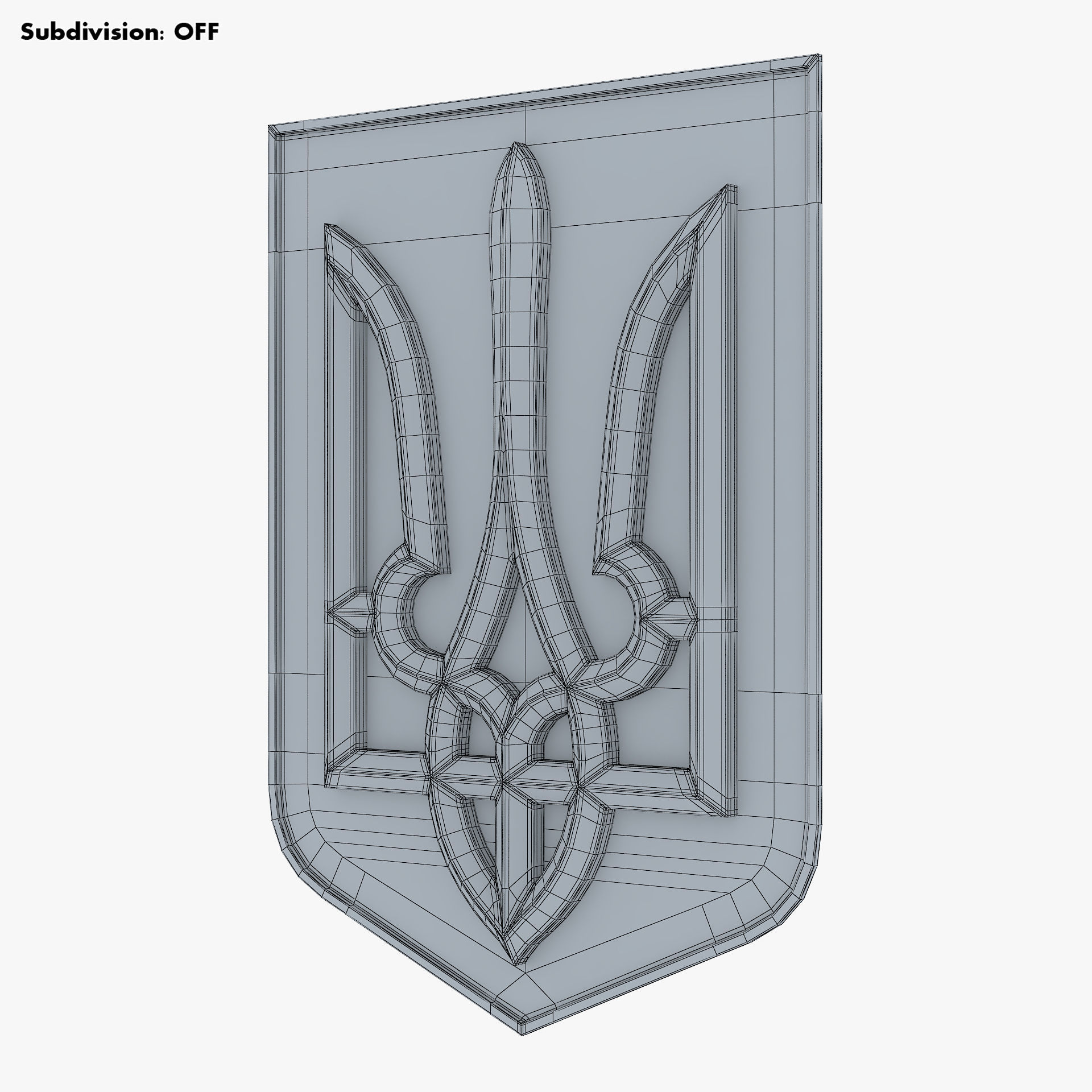 Ukraine State Emblem M 3 3D model_12