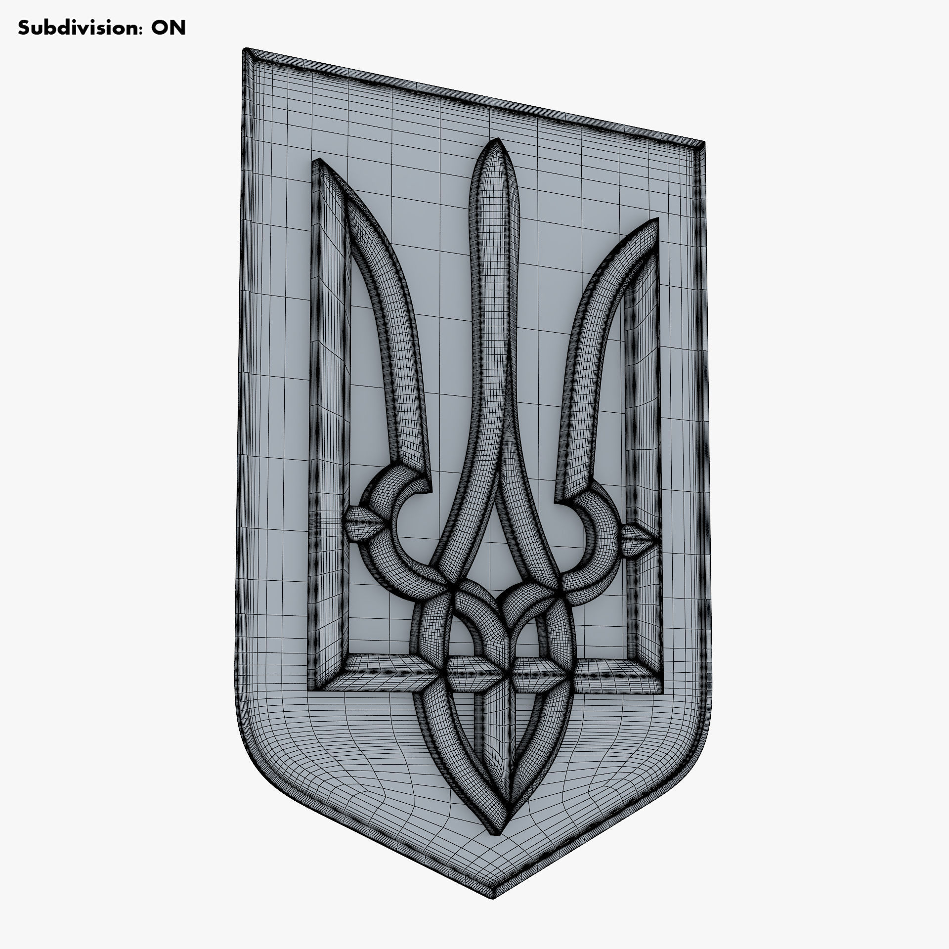 Ukraine State Emblem M 3 3D model_15