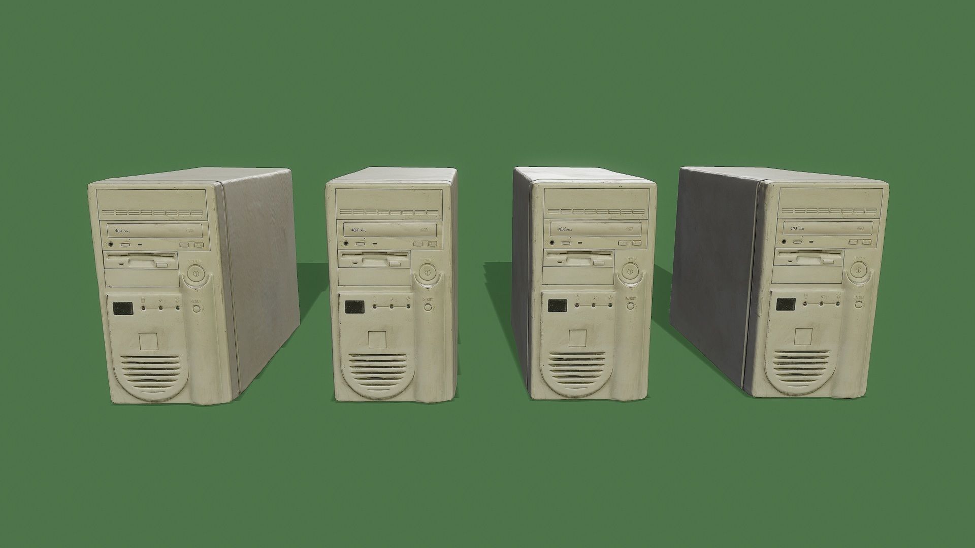 3D Scan Old Computers Pack Low-poly 3D model_14