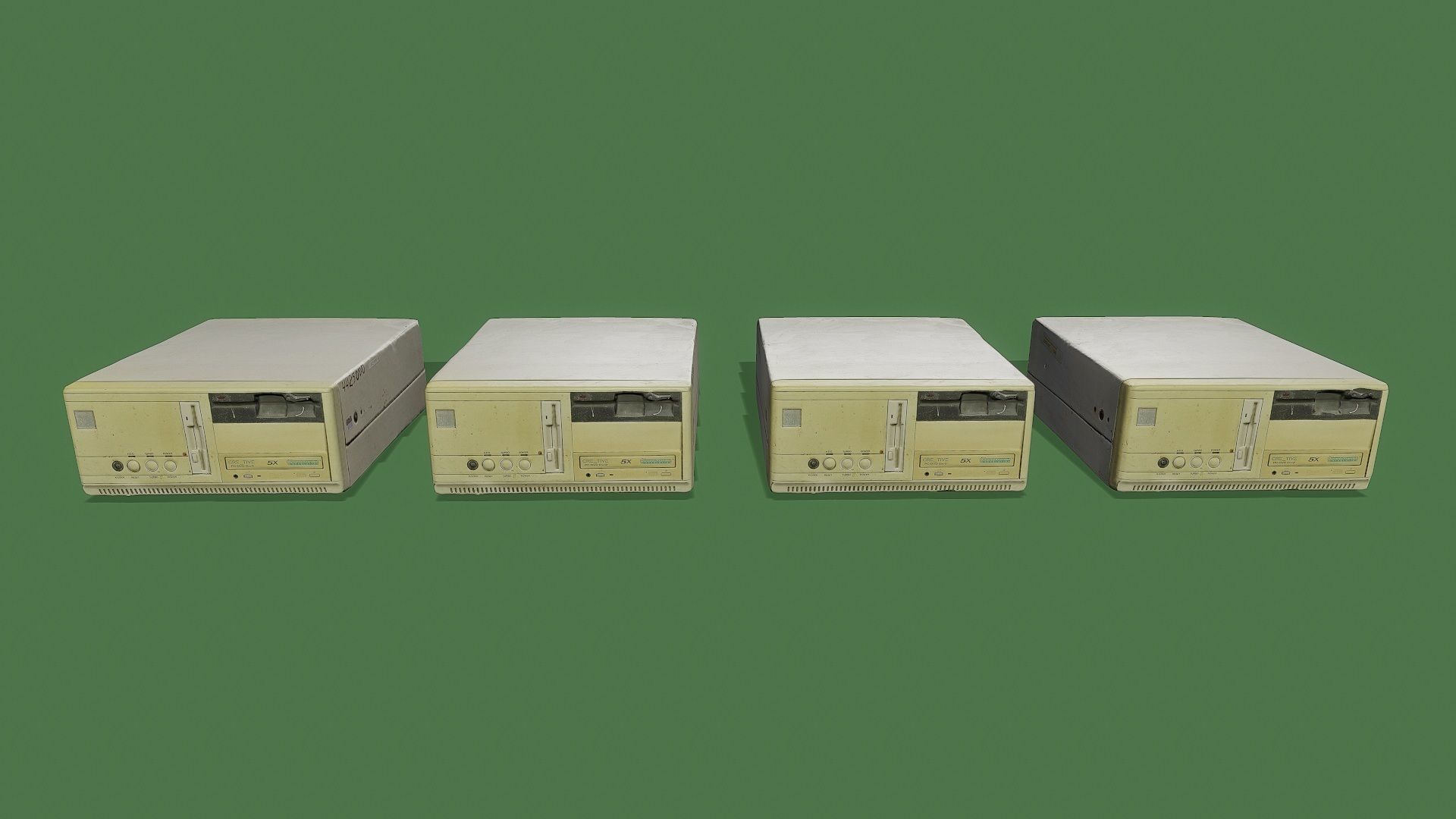 3D Scan Old Computers Pack Low-poly 3D model_23