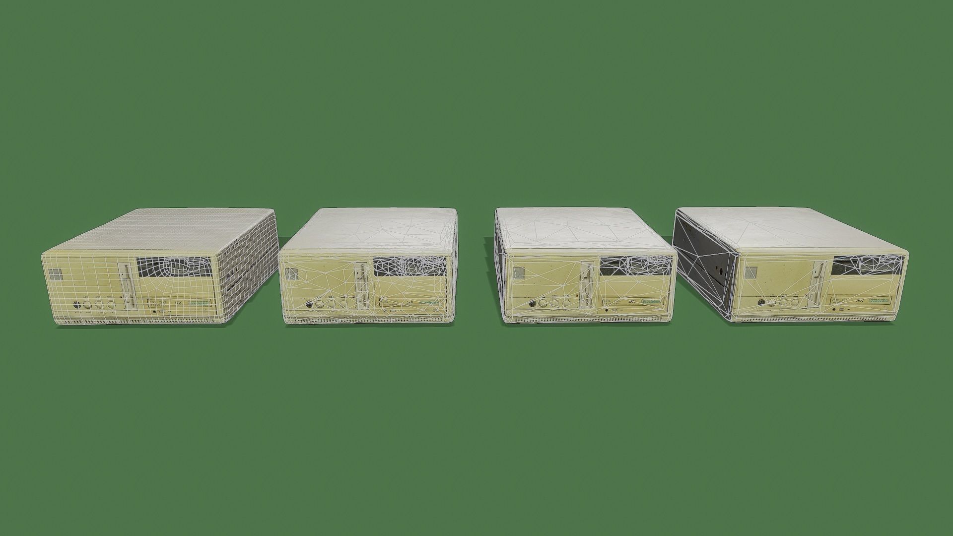 3D Scan Old Computers Pack Low-poly 3D model_24
