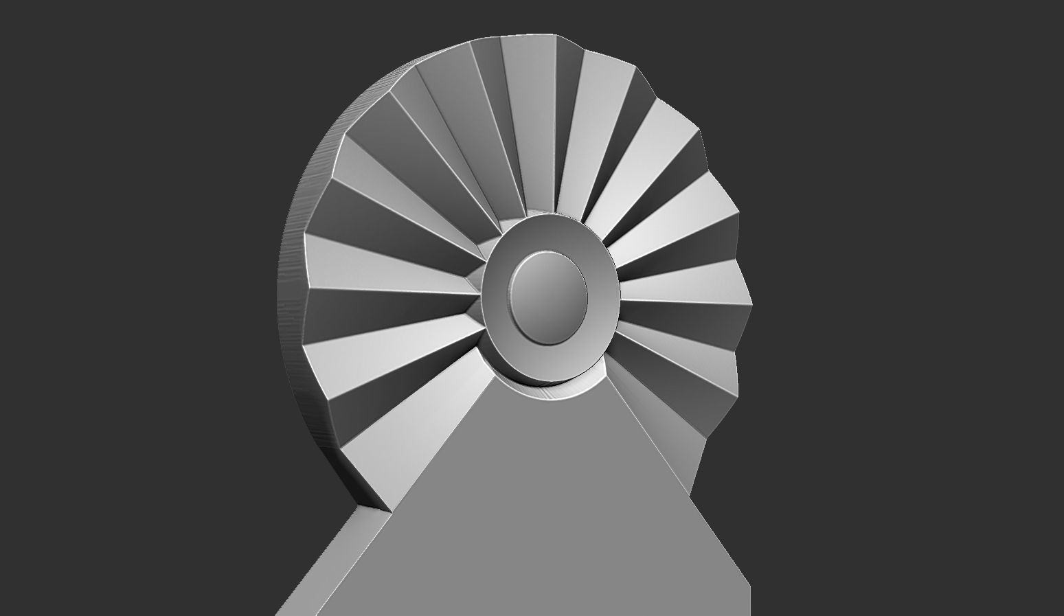 Classic Ottoman Tombstone 3D print model_4