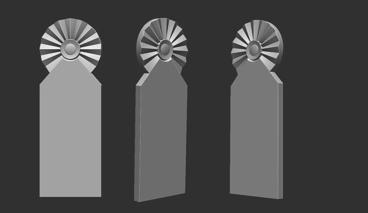 Classic Ottoman Tombstone 3D print model_0