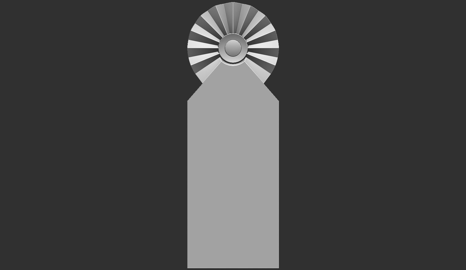 Classic Ottoman Tombstone 3D print model_2