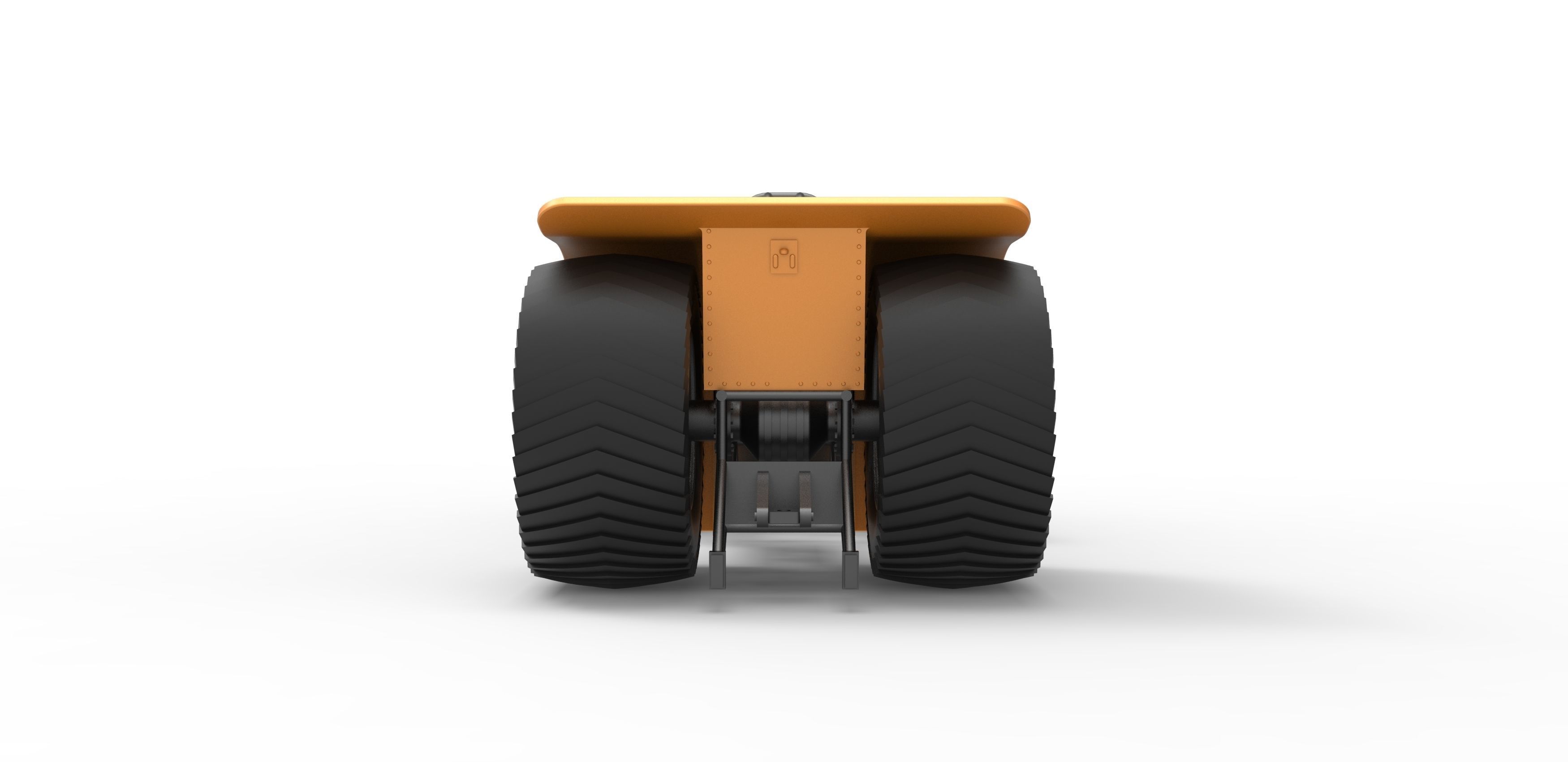 Pulling tractor with 2 jet engines Scale 1 to 25 3D print model_13