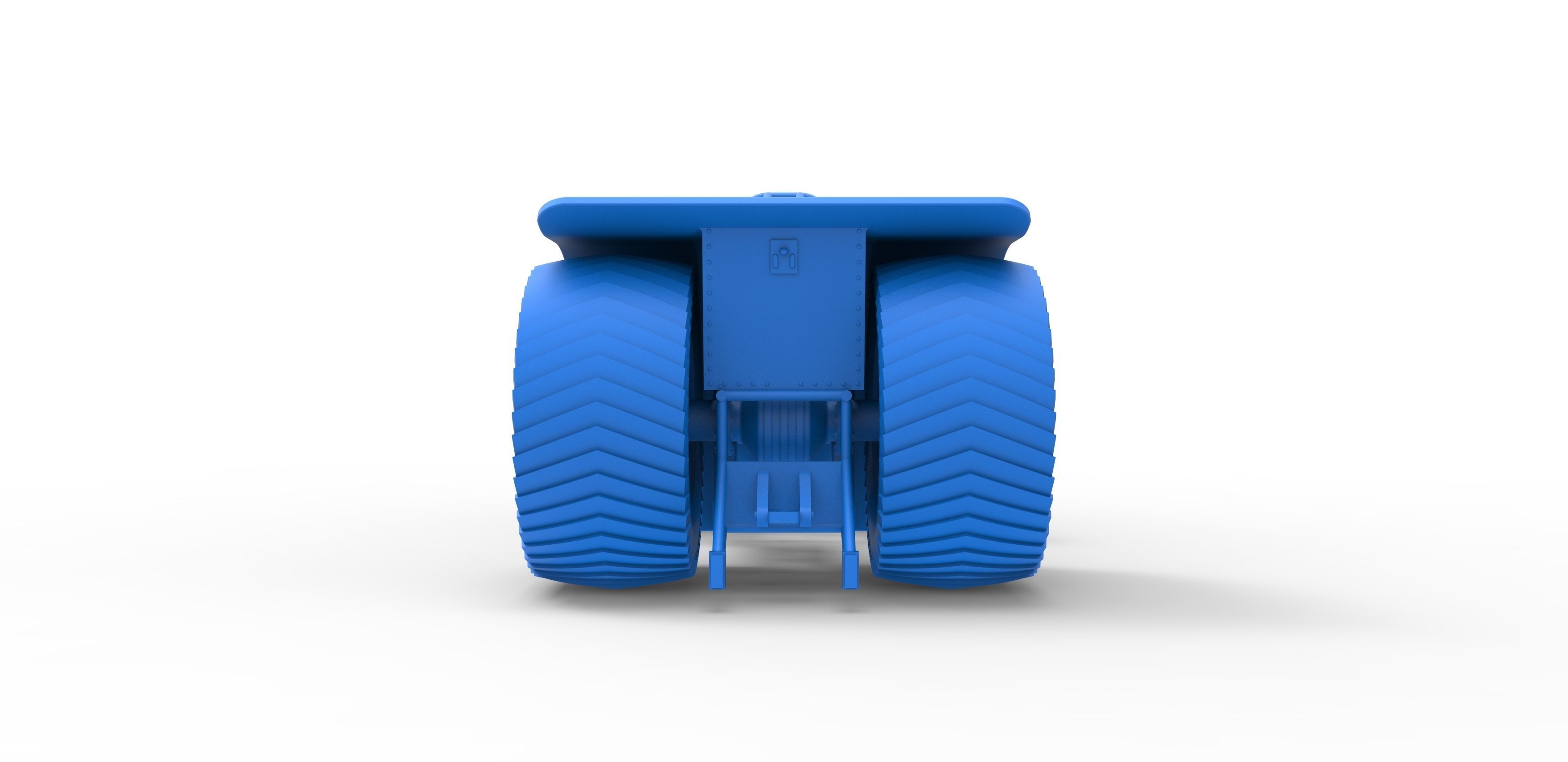 Pulling tractor with 2 jet engines Scale 1 to 25 3D print model_26