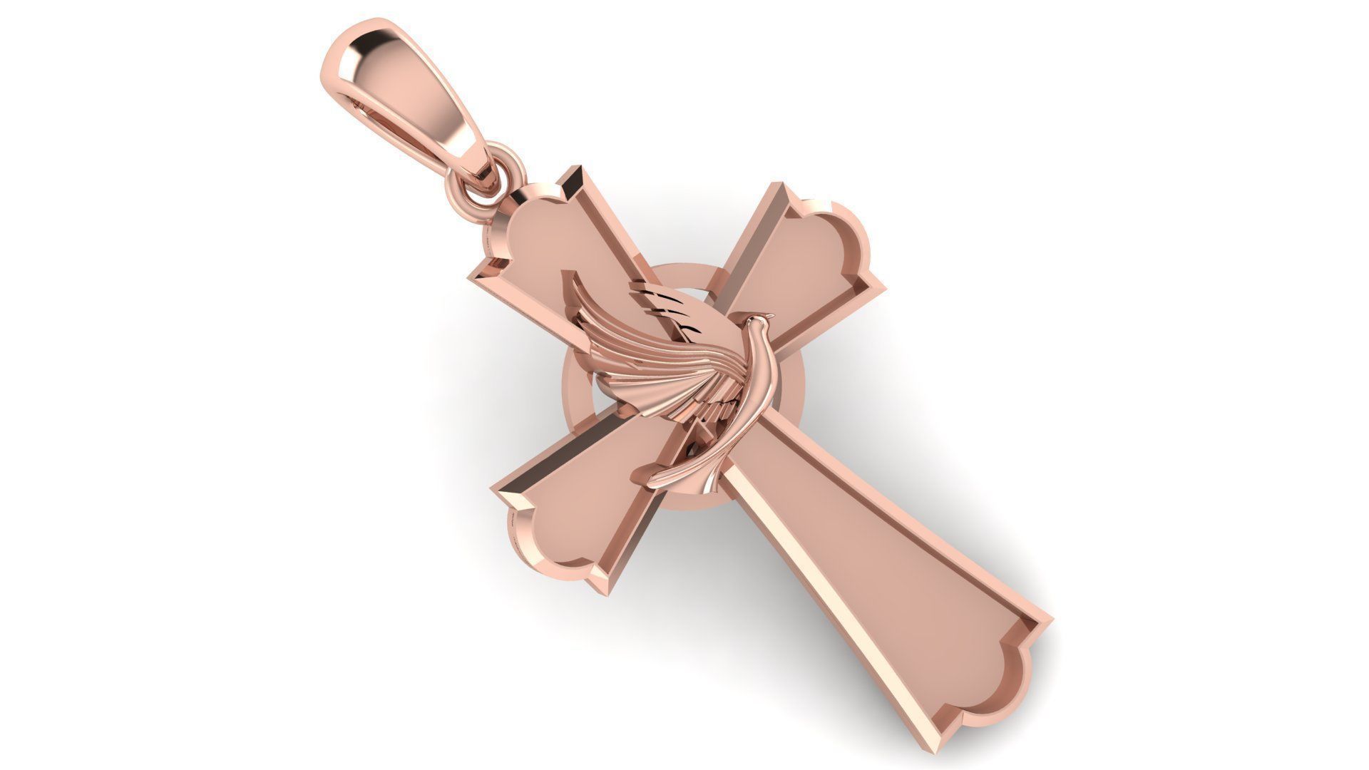 CROSS PENDANT CR58 3D print model_2