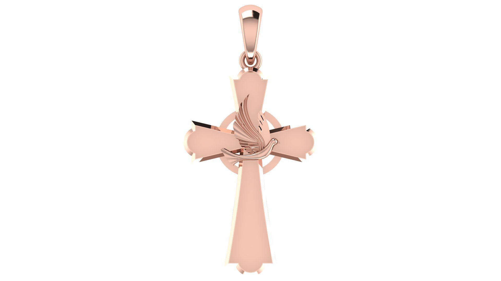CROSS PENDANT CR58 3D print model_3