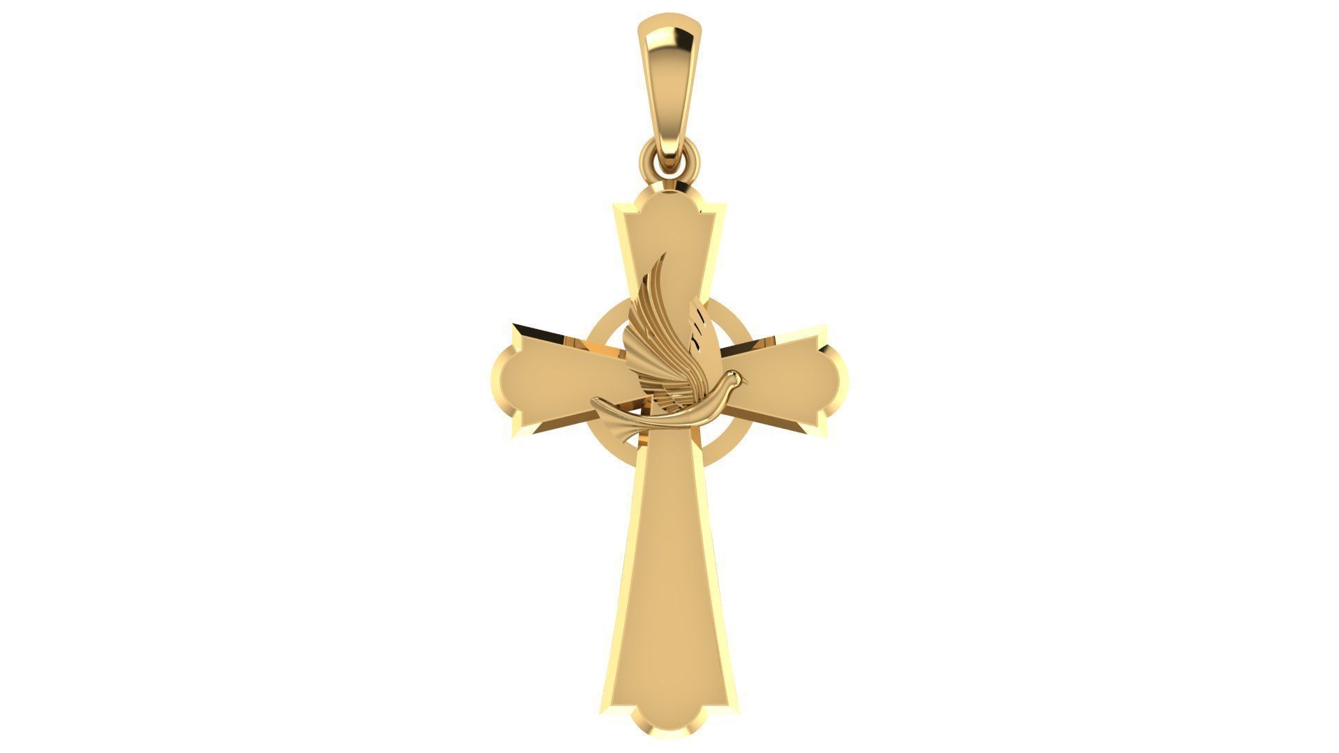 CROSS PENDANT CR58 3D print model_5