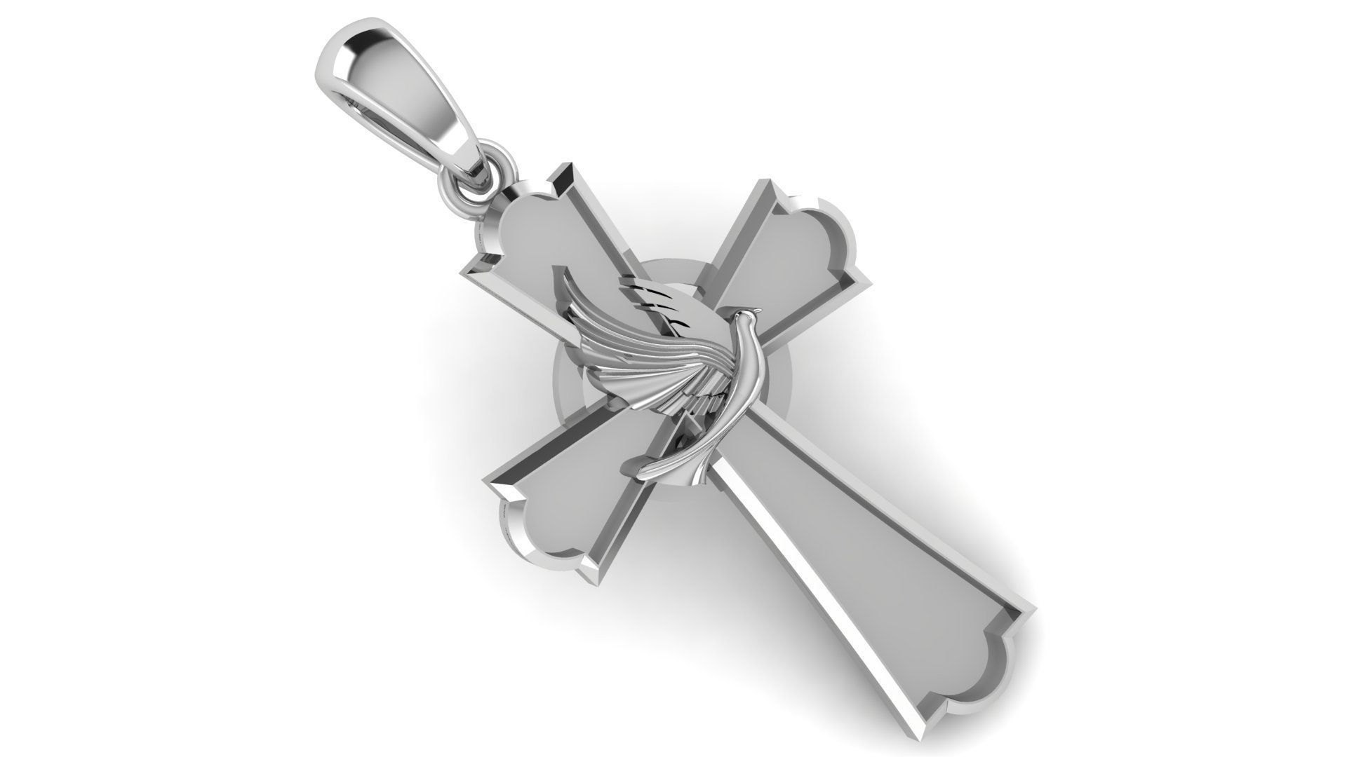 CROSS PENDANT CR58 3D print model_1