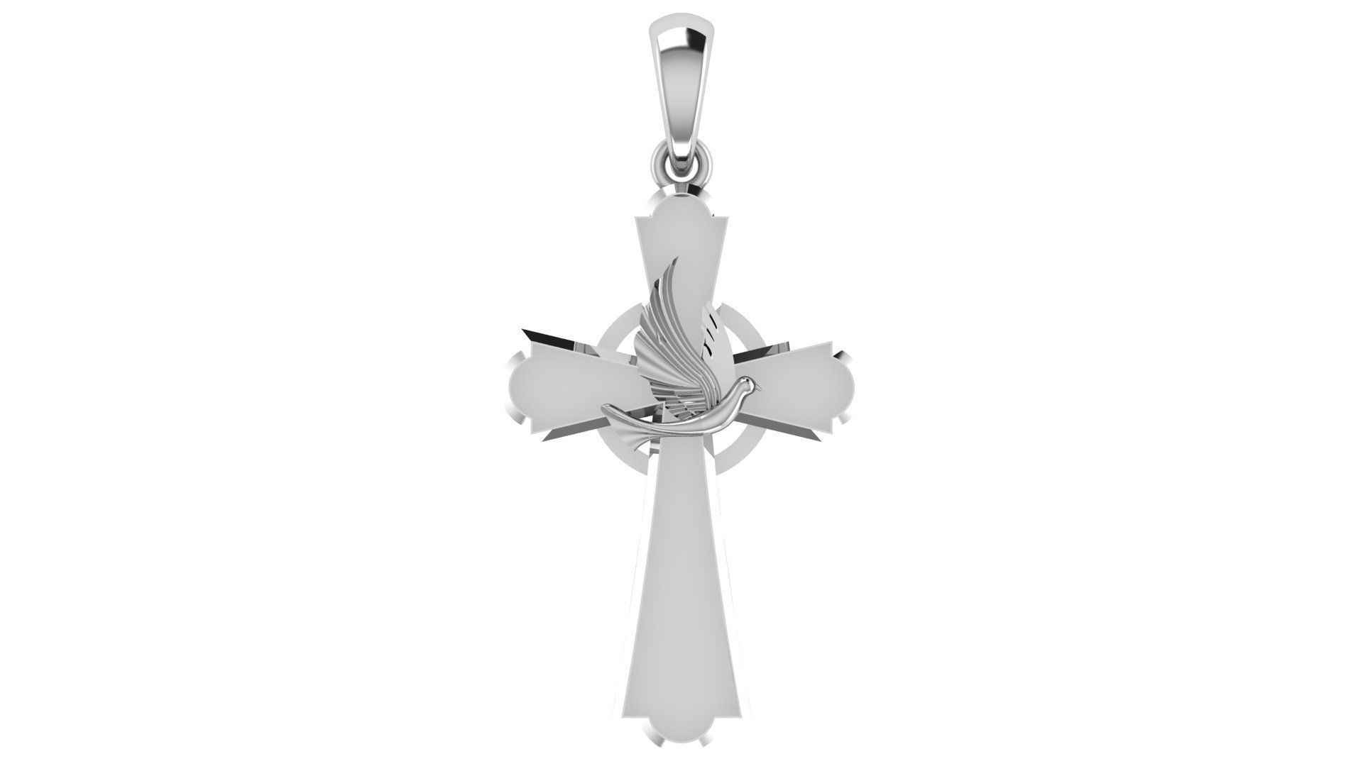 CROSS PENDANT CR58 3D print model_4