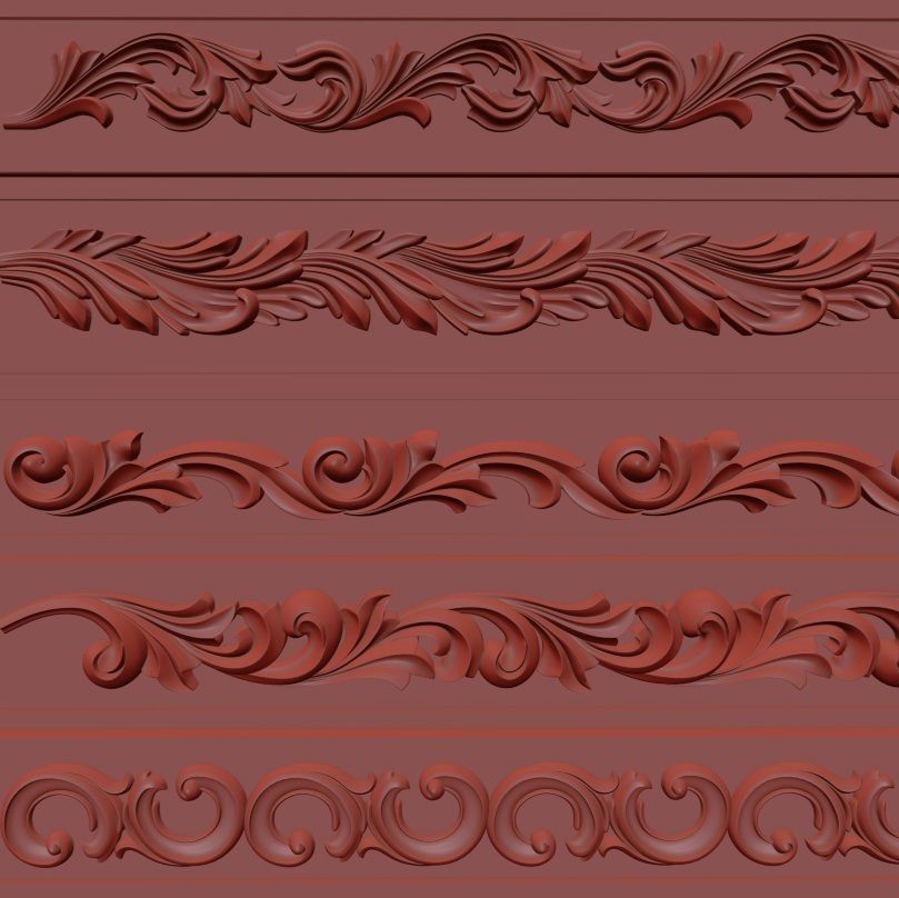Trim Ornament 107 3D model_4