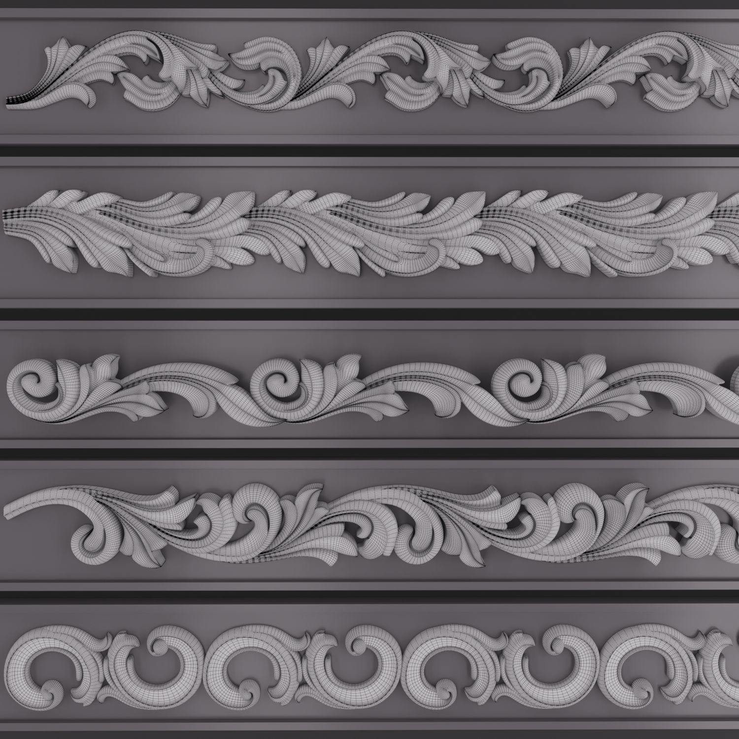 Trim Ornament 107 3D model_2