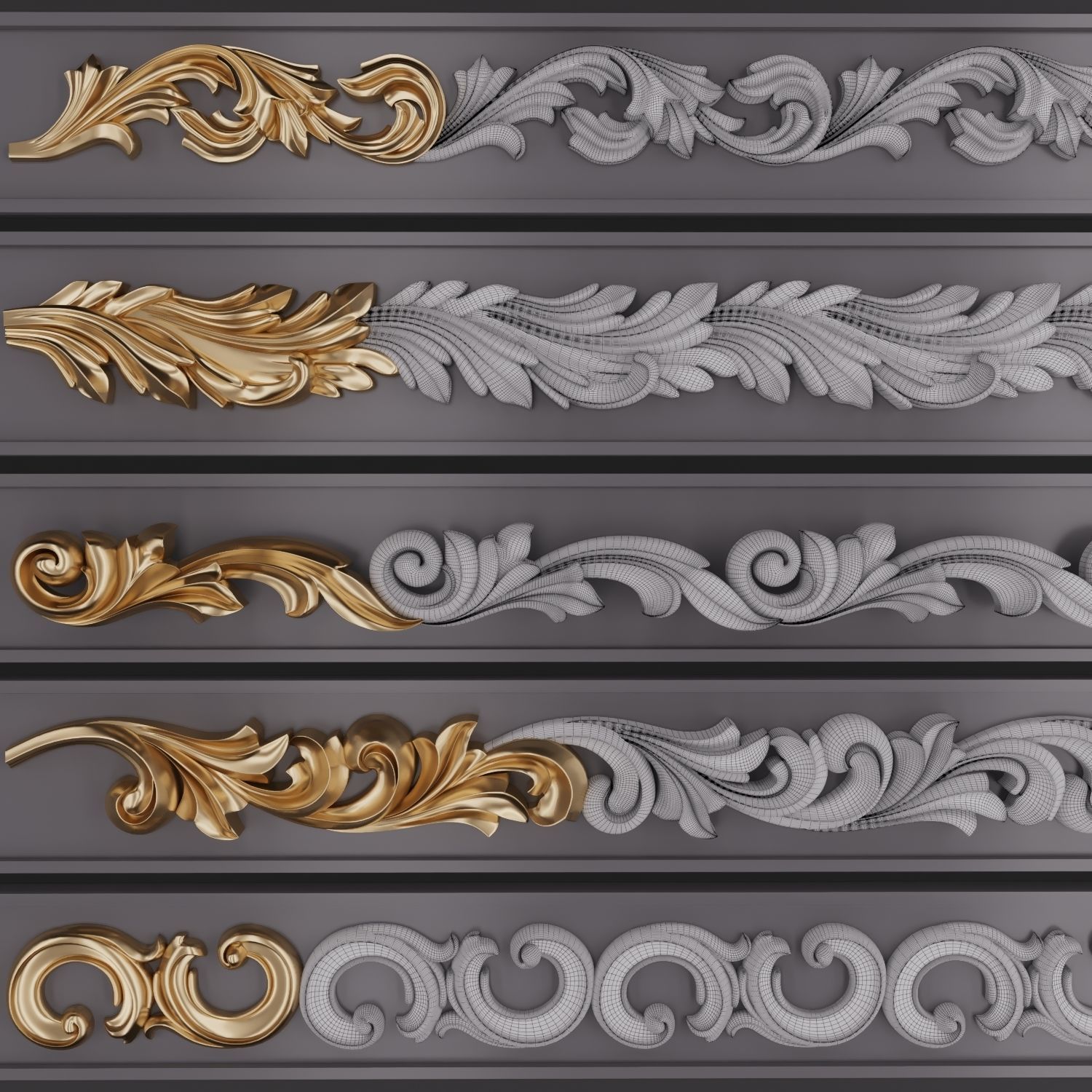 Trim Ornament 107 3D model_3