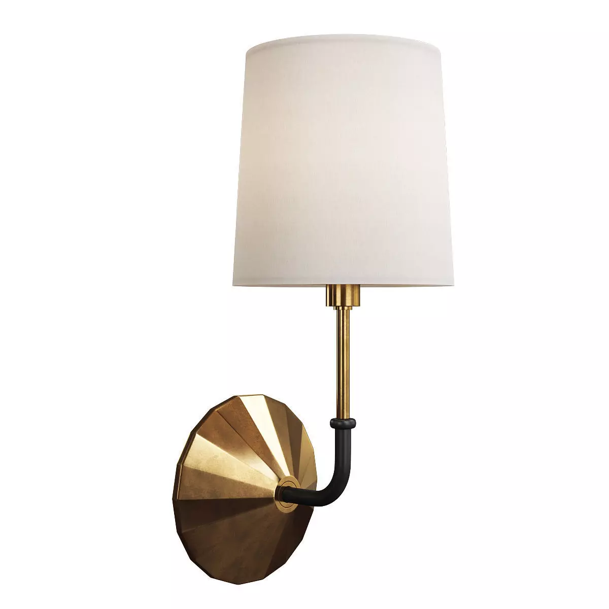 Parasol Sconce Low-poly 3D model_0
