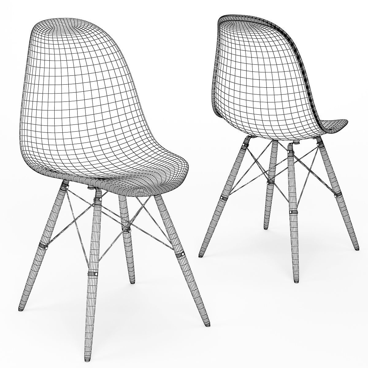 Dining set 06 3D model_4